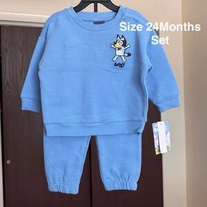 Bluey Baby Boy 2 Piece Pant Set, Size 24 Months